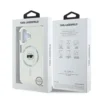 Karl Lagerfeld - Backcover iPhone 16 - Karl Head - Magsafe - metal - Transparant Wit - Thumbnail Image 8