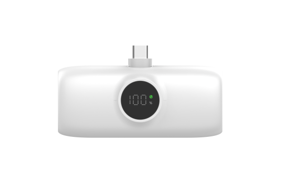 Xssive Premium Mini Powerbank For USB-C iPhone Cable 5000mAh - Wit