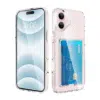 Casemania - Backcover iPhone 16 – Anti Shock- Pasjeshouder - Transparant - Thumbnail Image 1