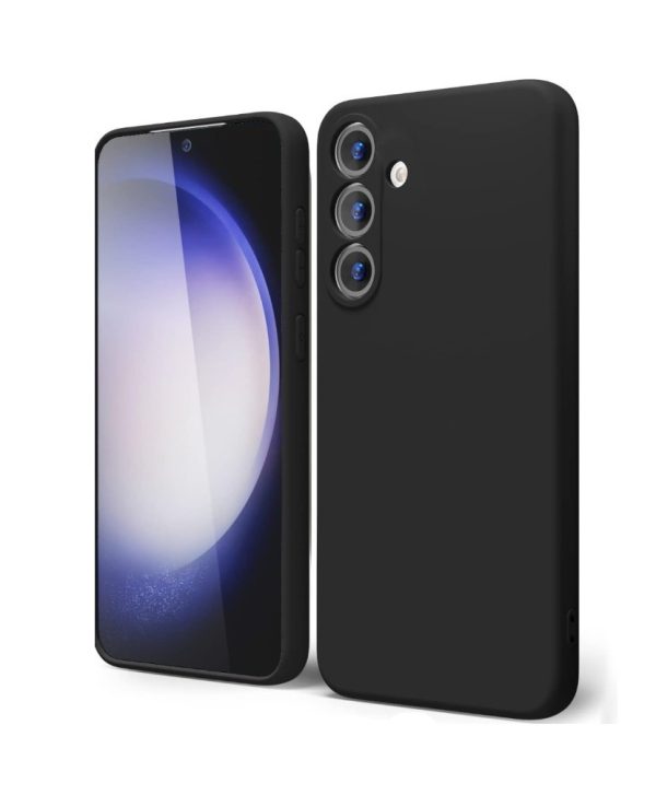 Cityhoesje - Backcover – Geschikt voor – Samsung S24 FE – Zwart