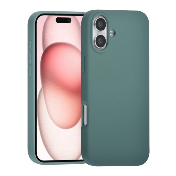 TUNIQ - Backcover iPhone 16 Plus - Premium Liquid silicone - Groen
