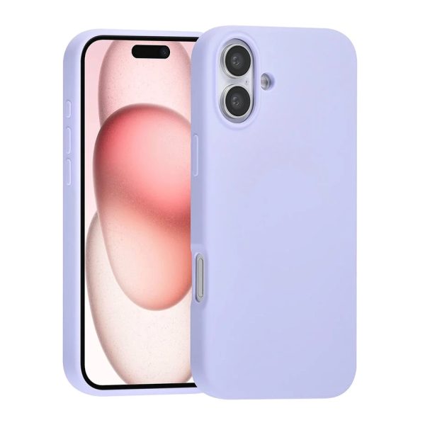 TUNIQ - Backcover iPhone 16 Plus - Premium Liquid silicone - Paars