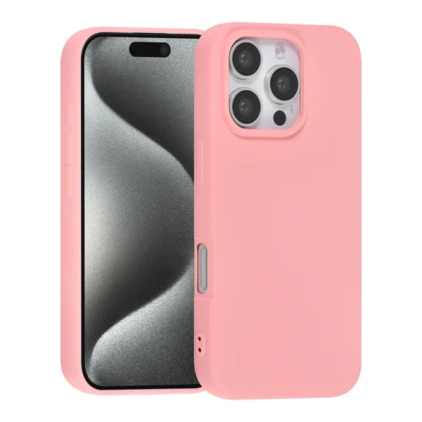 TUNIQ - Backcover iPhone 16 Pro - Siliconen - Roze