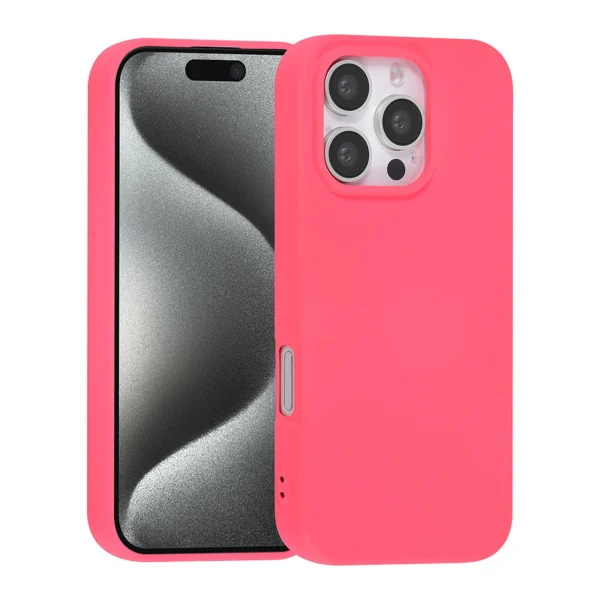 TUNIQ - Backcover iPhone 16 Pro - Siliconen - Roze