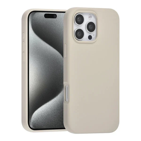 TUNIQ-Backcover iPhone 16 Pro Max - Premium Liquid silicone - Grijs