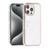 TUNIQ - Backcover iPhone 16 Pro - Silicone - Marmer Wit - Thumbnail Image 1