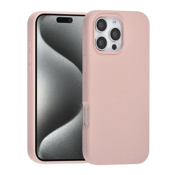 TUNIQ - Backcover iPhone 16 Pro Max - Premium Liquid silicone - Roze