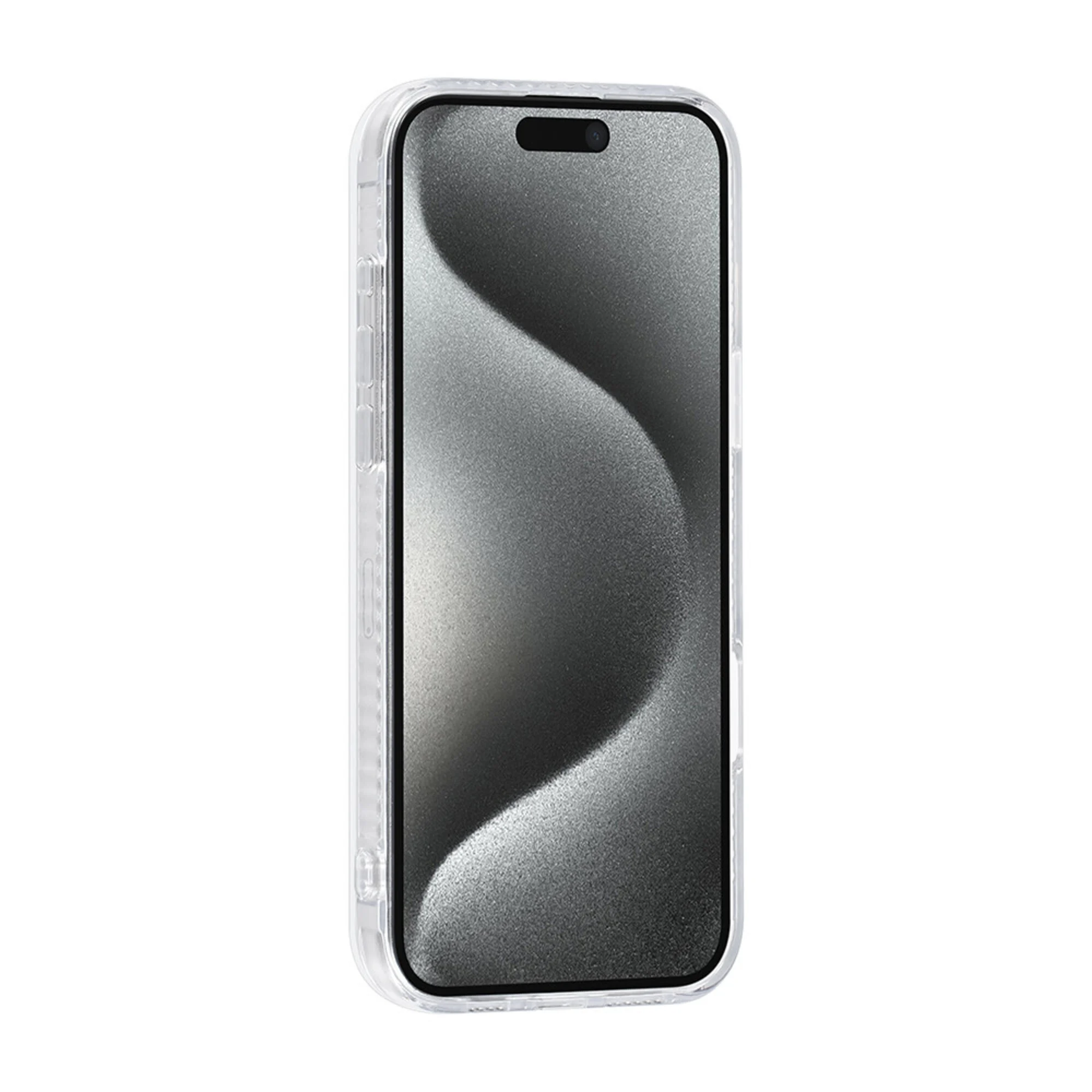 TUNIQ - Backcover iPhone 16 Pro Max - Silicone - Marmer Wit Goud - Afbeelding 4