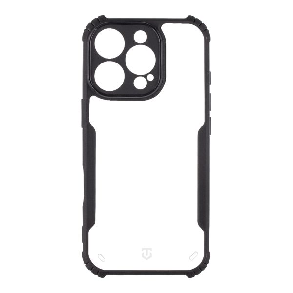 Tactical- Backcover iPhone 16 Pro Max - Cam protect - siliconen - Zwart Transparant