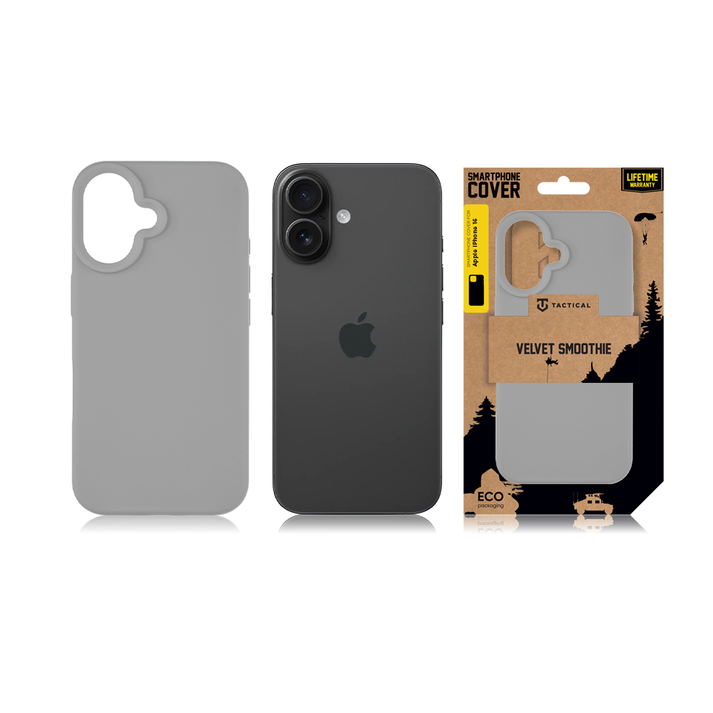 Tactical iPhone 16 Velvet Smoothie Backcover-Grijs-4-Cityhoesje.nl