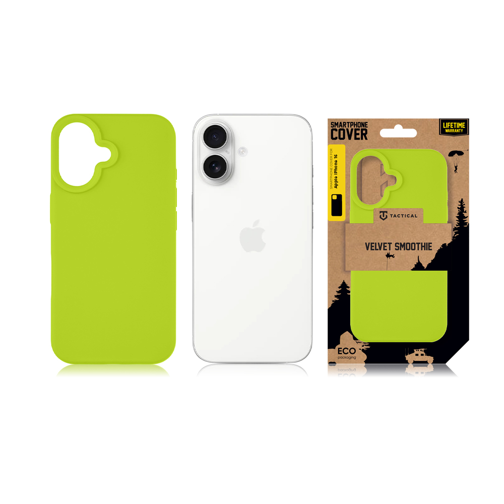 Tactical iPhone 16 Velvet Smoothie Backcover-Groen-4-Cityhoesje.nl