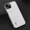 ABEEL – Backcover iPhone 15 – Cowhide Leather – Litchi – Anti-Scratch – Wit - Thumbnail Image 3
