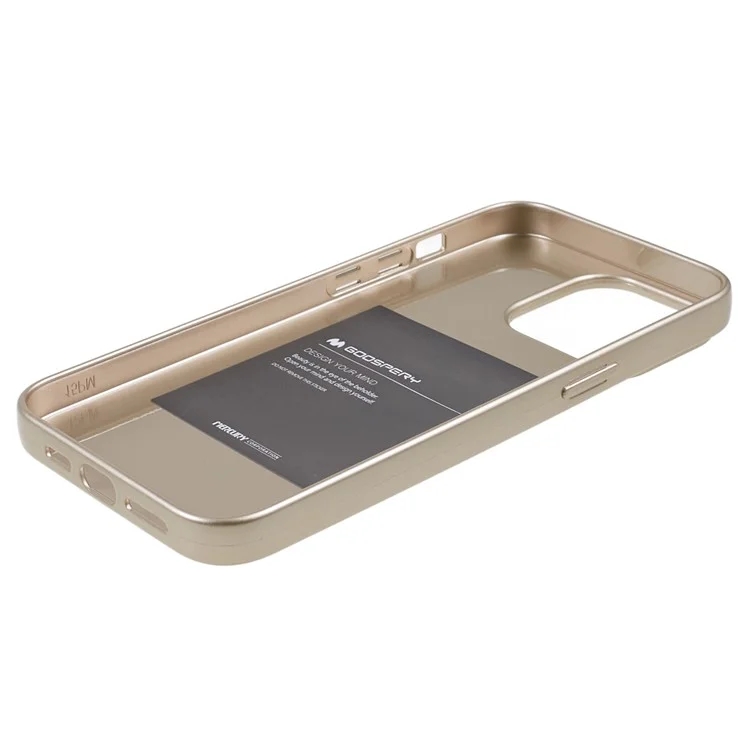 Goospery - Backcover iPhone 15 Pro Max - Jelly - Goud - Afbeelding 3