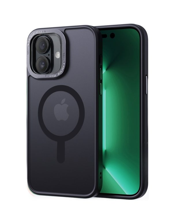 Cityhoesje – Backcover iPhone 16 Plus - Magsafe - Zwart