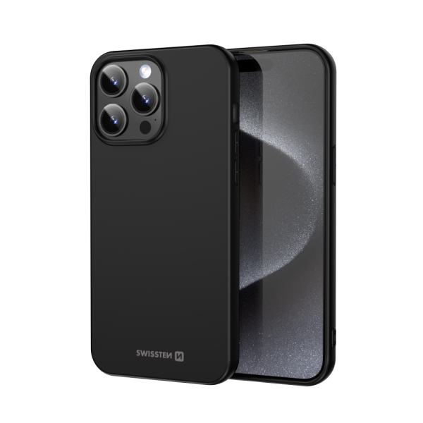 Swissten - Backcover iPhone 16 Pro Max - Zwart