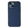 Cityhoesje - Backcover iPhone 14 Plus -15 Plus - Carbon Fiber Texture PU – Blauw - Thumbnail Image 1