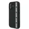 DKNY iPhone 16 Backcover hoesje D Rubber Repeat Logo Line - Zwart-4-Cityhoesje.nl