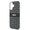 DKNY iPhone 16 Backcover hoesje PCTPU Repeat Pattern Tonal Stripe Magsafe - Zwart-5-Cityhoesje.nl