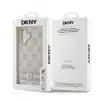DKNY iPhone 16 Backcover hoesje PU Leather Checkered Pattern and Stripe - Roze-8-Cityhoesje.nl