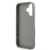 DKNY iPhone 16 Backcover hoesje PU Leather Quilted Stack Logo - Grijs-6-Cityhoesje.nl