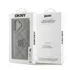 DKNY iPhone 16 Backcover hoesje PU Leather Quilted Stack Logo - Grijs-8-Cityhoesje.nl