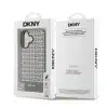 DKNY iPhone 16 Backcover hoesje PU Leather Repeat Pattern Bottom Stripe MagSafe - Bruin-8-Cityhoesje.nl