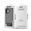 DKNY iPhone 16 Backcover hoesje PU Leather Repeat Pattern Bottom Stripe MagSafe - Zwart-8-Cityhoesje.nl