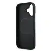 DKNY iPhone 16 Backcover hoesje PU Leather Stack Logo Magsafe Case - Zwart-6-Cityhoesje.nl