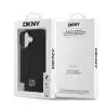 DKNY iPhone 16 Backcover hoesje PU Leather Stack Logo Magsafe Case - Zwart-8-Cityhoesje.nl