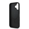 DKNY - iPhone 16 Plus Backcover hoesje PU Leather Repeat Pattern Stack Logo MagSafe - Zwart-6-Cityhoesje.nl