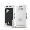 DKNY - iPhone 16 Plus Backcover hoesje PU Leather Repeat Pattern Stack Logo MagSafe - Zwart-8-Cityhoesje.nl