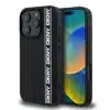DKNY iPhone 16 Pro Backcover hoesje D Rubber Repeat Logo Line - Zwart-1-Cityhoesje.nl