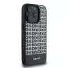 DKNY iPhone 16 Pro Backcover hoesje PU Leather Repeat Pattern Bottom Stripe MagSafe - Zwart-3-Cityhoeshe.nl
