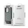 DKNY iPhone 16 Pro Backcover hoesje PU Leather Repeat Pattern Bottom Stripe MagSafe - Zwart-8-Cityhoeshe.nl