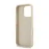 DKNY iPhone 16 Pro Backcover hoesje PU Leather Repeat Pattern Tonal Stripe - Roze-6-Cityhoesje.nl