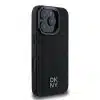 DKNY iPhone 16 Pro Backcover hoesje PU Leather Stack Logo Magsafe - Zwart-3-Cityhoesje.nl