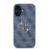 Guess iPhone 16 Plus Backcover hoesje 4G PU Big Logo - Blauw-2-Cityhoesje.nl