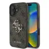 Guess iPhone 16 Plus Backcover hoesje 4G PU Big Logo - Bruin-1-Cityhoesje.nl