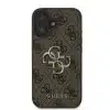 Guess iPhone 16 Plus Backcover hoesje 4G PU Big Logo - Bruin-2-Cityhoesje.nl