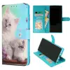 Samsung S24 FE-Bookcase Print-Kittens Wit-1-Cityhoesje.nl