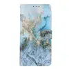 Samsung S24 FE-Bookcase Print-Marmer Blauw-2-Cityhoesje.nl