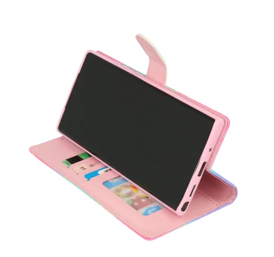 Cityhoesje - Bookcase – Geschikt voor – Samsung S24 FE – Marmer Galaxy - Afbeelding 5