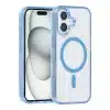 TUNIQ - Backcover iPhone 16 Plus - Magsafe silicone - Transparant - Blauw - Thumbnail Image 1
