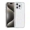 TUNIQ - Backcover iPhone 16 Pro - Magsafe - silicone -  Transparant Wit - Thumbnail Image 1