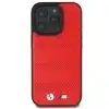 BMW-iPhone 16 Pro Rood hardcase Perforated Stitched Line MagSafe-3-Cityhoesje.nl