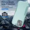 Cotyhoesje-iPhone 15-Anti-drop Back Cover Shockproof PC+TPU Bckcase-Groen-4-Cityhoesje.nl