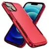 Cotyhoesje-iPhone 15-Anti-drop Back Cover Shockproof PC+TPU Bckcase-Rood-1-Cityhoesje.nl