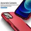 Cotyhoesje-iPhone 15-Anti-drop Back Cover Shockproof PC+TPU Bckcase-Rood-6-Cityhoesje.nl