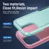 Cotyhoesje-iPhone 15-Anti-drop Back Cover Shockproof PC+TPU Bckcase-Roze Groen-3-Cityhoesje.nl