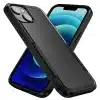 Cotyhoesje-iPhone 15-Anti-drop Back Cover Shockproof PC+TPU Bckcase -Zwart-1-Cityhoesje.nl